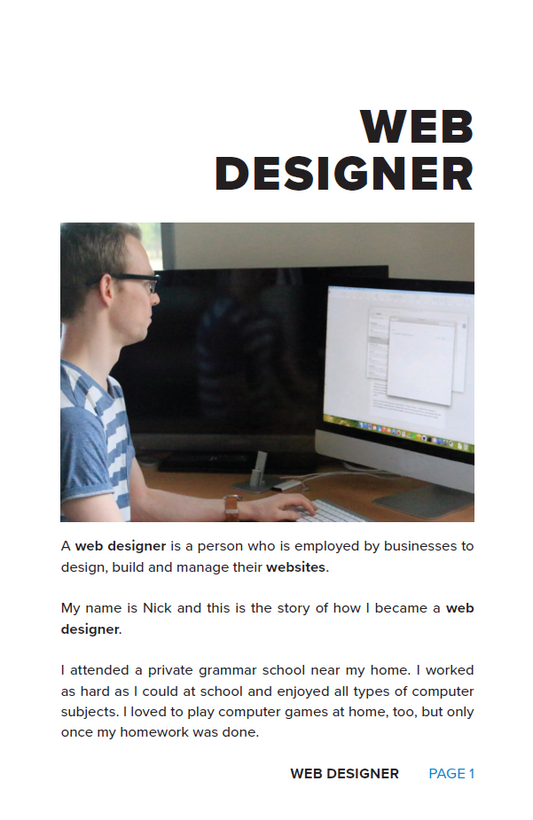Real People, Real Careers: Web Designer